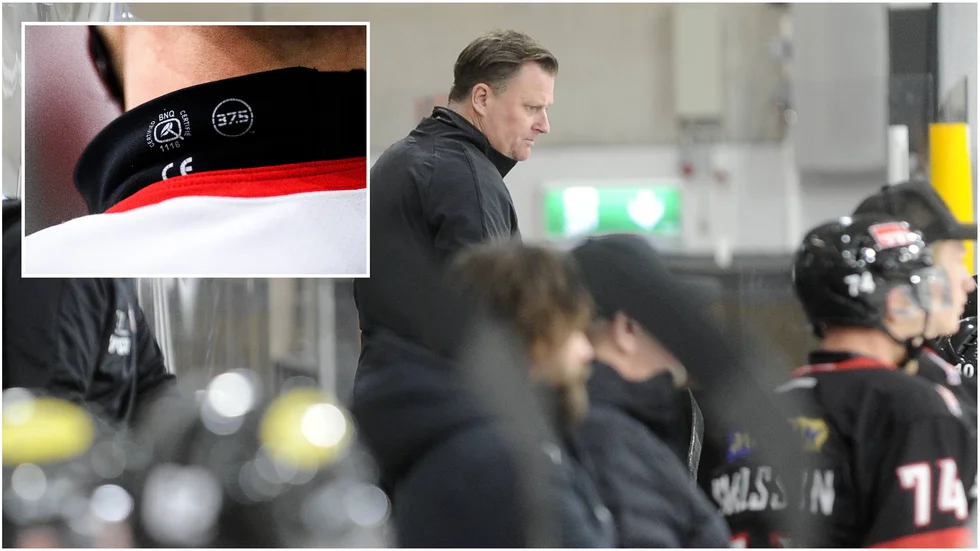 NSK-tränaren Björn Olsson förordar att hals- och tandskydd ska sitta där de ska. "Det är en ständig diskussion om halsskydden och jag vet själv när de introducerades att de kan vara lite obehagliga att ha på sig, men kan det rädda någons liv..." säger han.