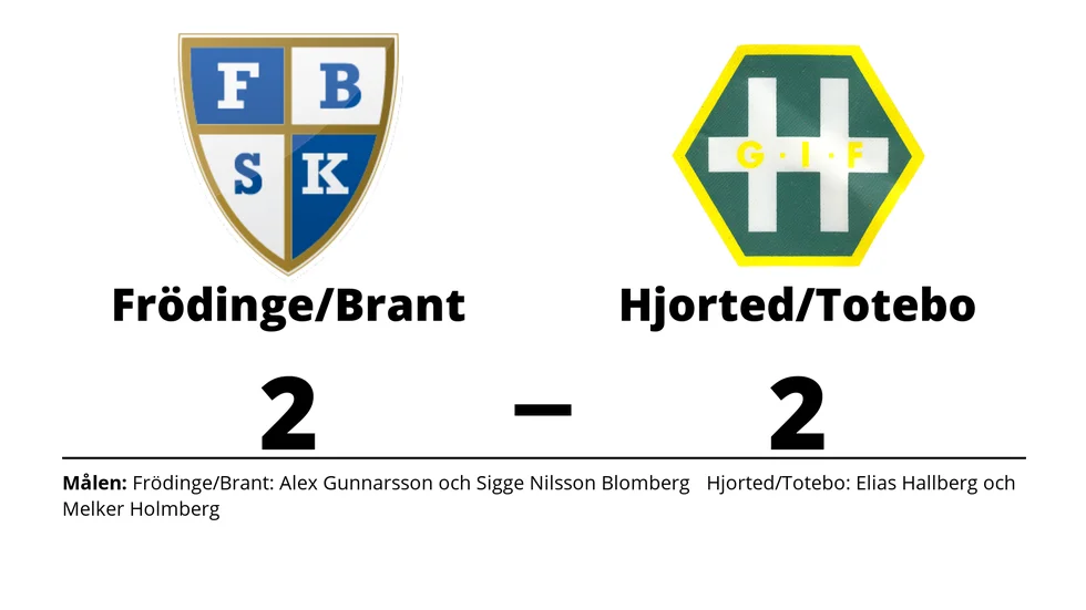 Frödinge/ Brant SK spelade lika mot Hjorted/Totebo