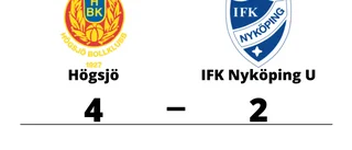 Förlust med 2-4 för IFK Nyköping U mot Högsjö