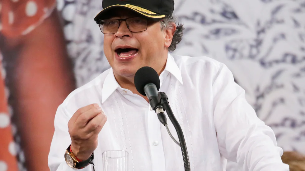 Colombias president Gustavo Petro vill ge gerillautbrytare en andra chans. Arkivbild.