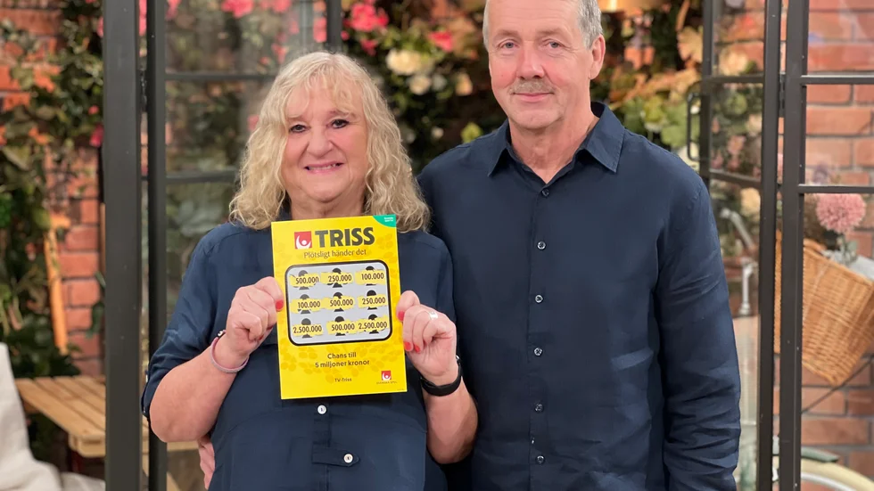 Ann och Peder skrapade hem en halv miljon kronor i direktsändning.