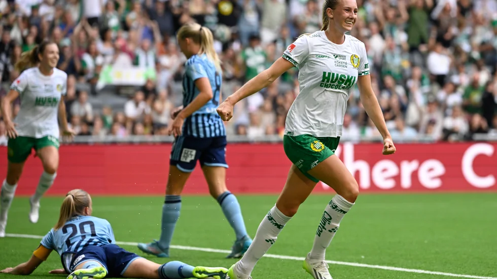 Hammarbys Ellen Wangerheim gjorde två mål mot IFK Kalmar. Arkivbild.