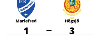 Förlust med 1-3 för Mariefred mot Högsjö