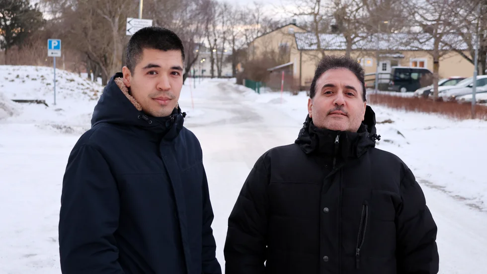 Mohammad Alabbasi och Mohammad Hedary funderar båda över att byta bransch eftersom flyktingmottagandet minskat så mycket. 