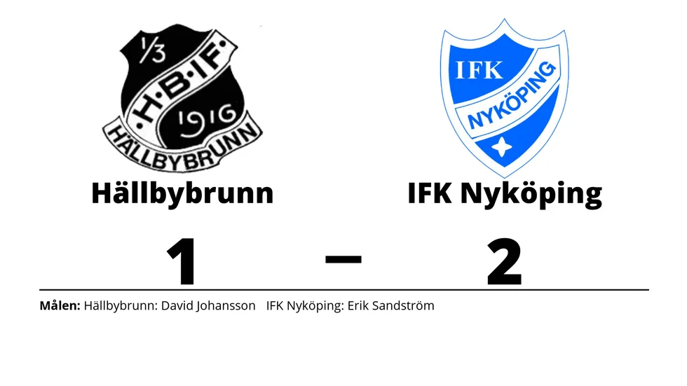 Hällbybrunns IF förlorade mot IFK Nyköping