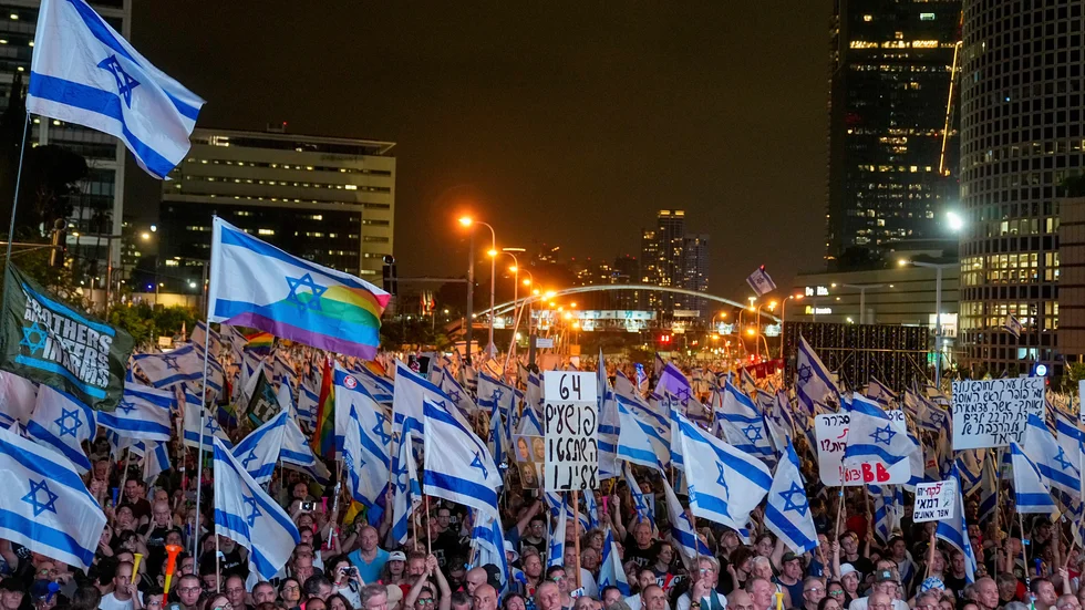 Demonstration i Tel Aviv på lördagen.
