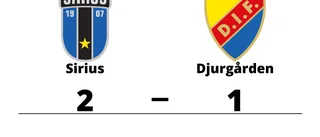 Sirius vann hemma mot Djurgården