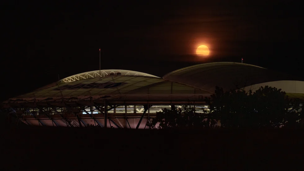 Arthur Ashe Stadium i New York. Arkivbild.
