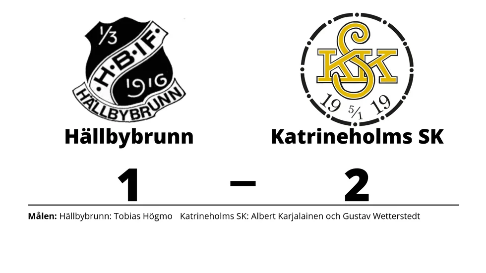 Hällbybrunns IF förlorade mot Katrineholms SK FK