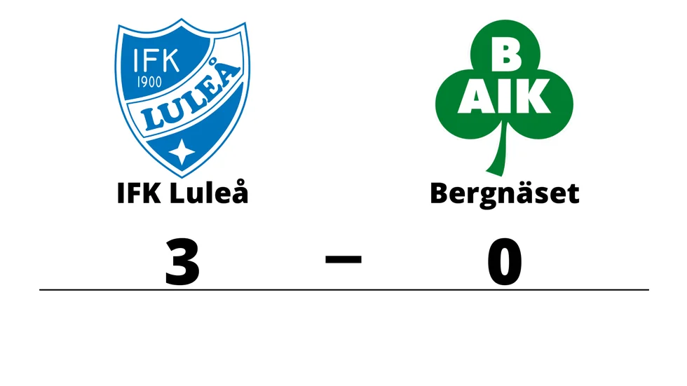 IFK Luleå vann mot Bergnäsets AIK 2