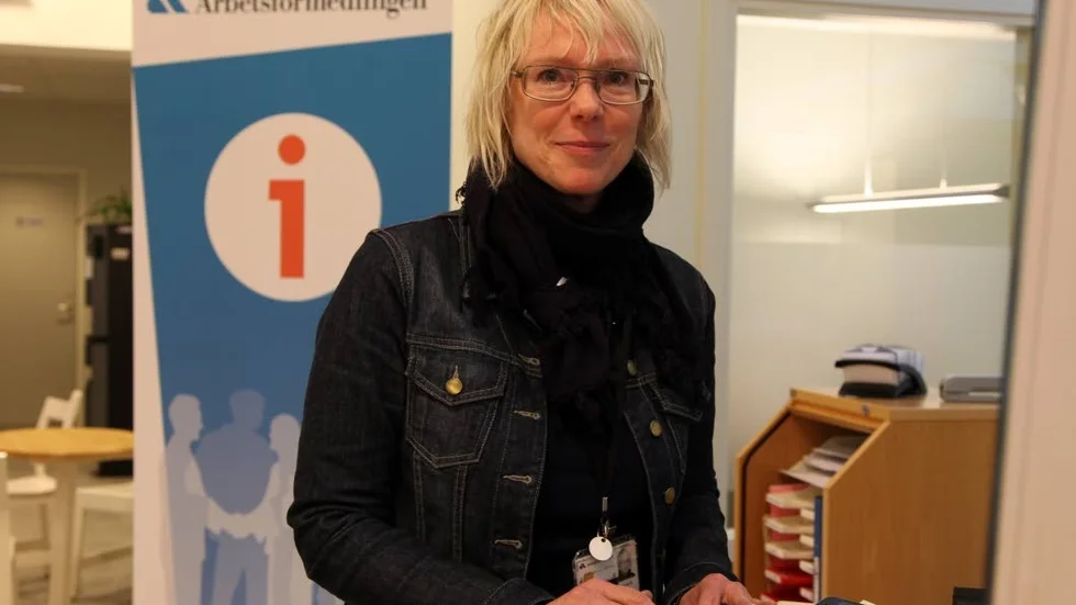 Arbetsförmedlingen. Arbetssökande med fysisk, psykisk eller social funktionsnedsättning är en prioriterad grupp för att få jobb i år, berättar Tina Ersson vid arbetsförmedlingen i Visby.Foto: Henrik Radhe