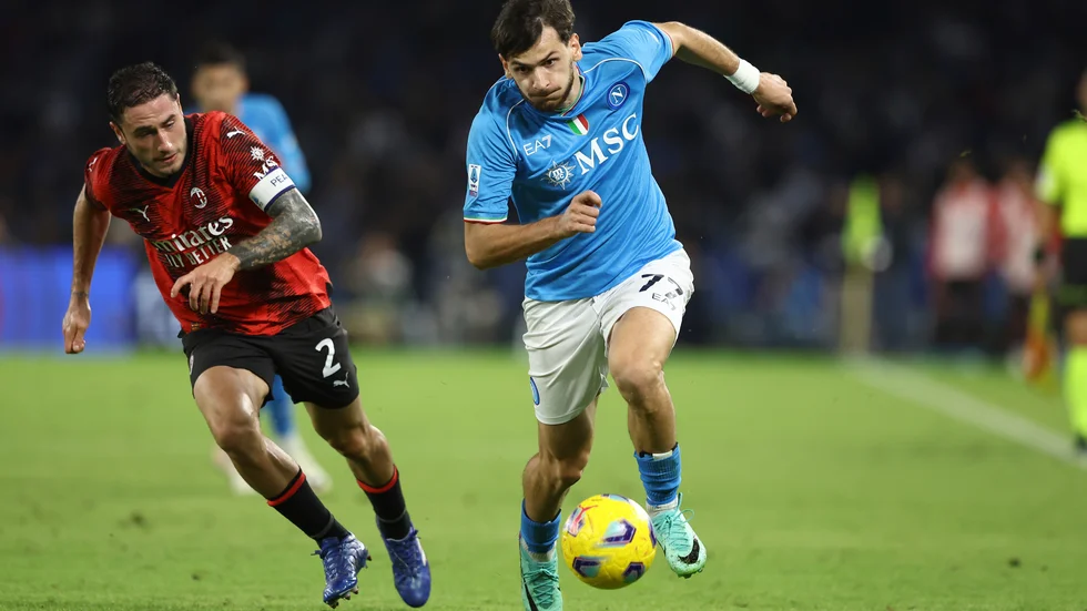 Napoli och Milan möttes på söndagskvällen.