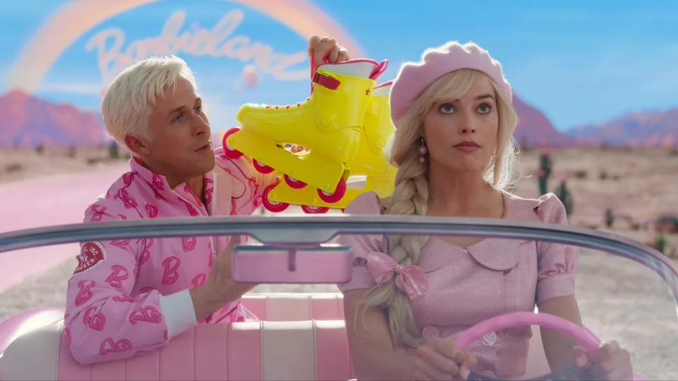 Ryan Gosling och Margot Robbie i "Barbie". Pressbild.