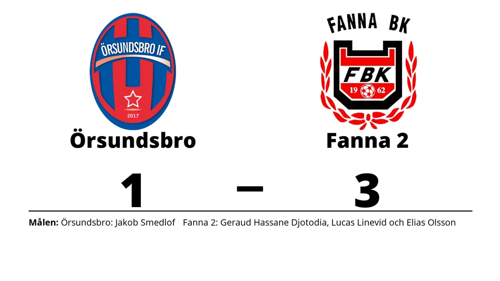 Örsundsbro IF förlorade mot Fanna BK 2