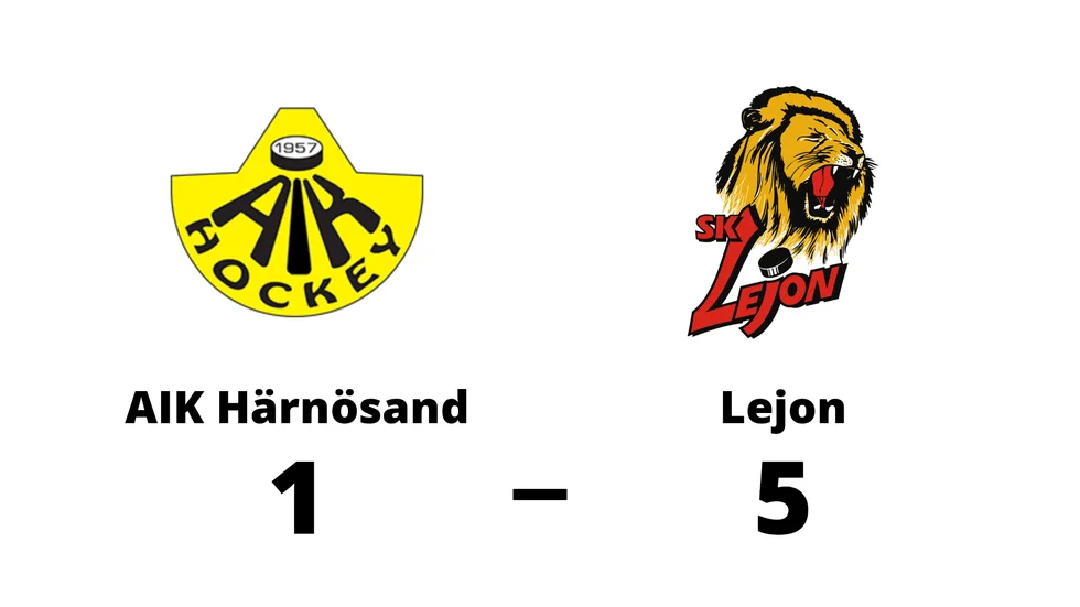 AIK-Hockey Härnösand förlorade mot SK Lejon