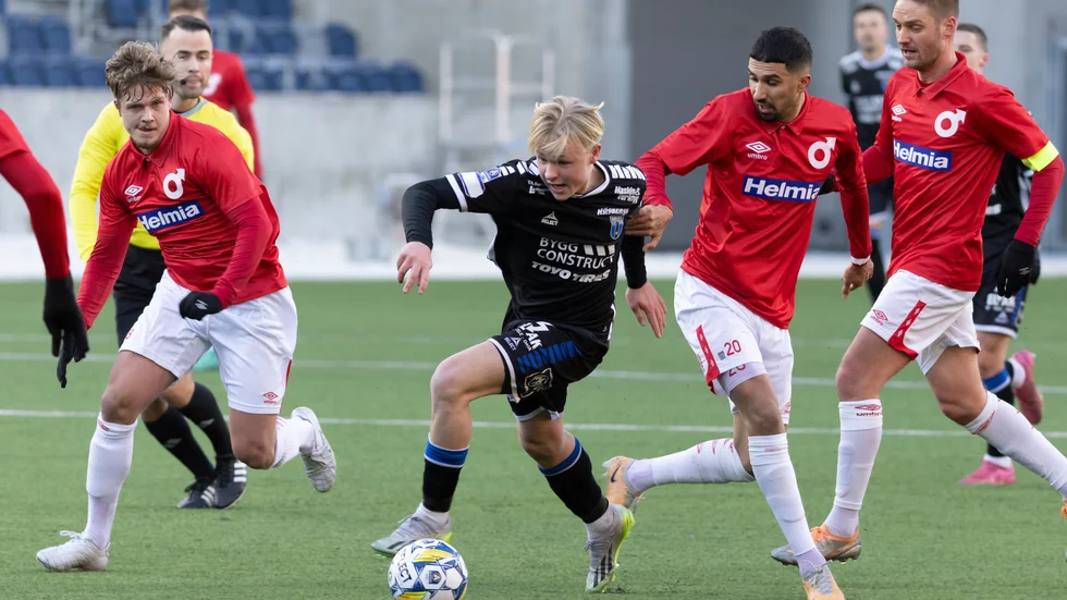 Hugo Andersson Mella stod för en fin debut i A-laget. 