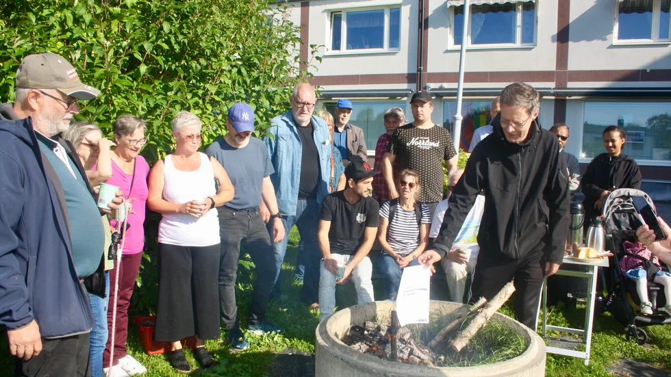 Ingemar Fryklund, Team W,  stod för den fysiska bränningen av Tidöavtalet 