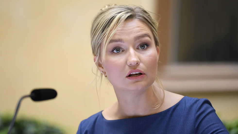 Vice statsminister Ebba Busch (KD) säger att regeringen kan dra in biståndet till Turkiet om inte gängledaren "Kurdiska räven" lämnas ut till Sverige. Arkivbild.