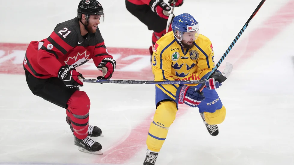Quinton Howden (vänster) har tidigare spelat mot Tre Kronor när han representerade det kanadensiska landslaget.