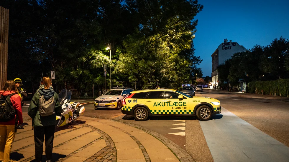 Polis och läkare larmades till Christiania i Köpenhamn efter skottlossning i slutet av augusti. Arkivbild.