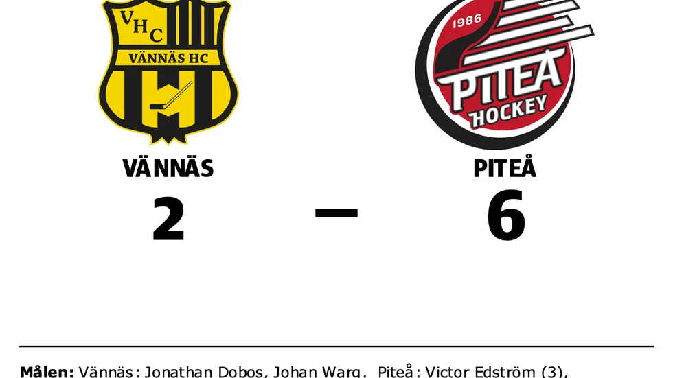Vännäs förlorade mot Piteå