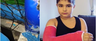 George, 7, skadades svårt på leklandet – som måste böta en halv miljon • Pappan: "Inget mer barn ska behöva skadas"