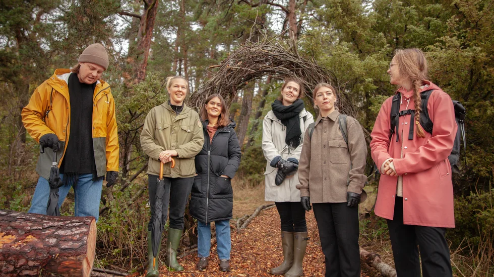 Elis Annersten, Frida Johansson, Sara Lovisin, Disa Beckman, Maja Vidarsson och Olga Rolf tog tillsammans fram idén till hur parken skulle se ut.