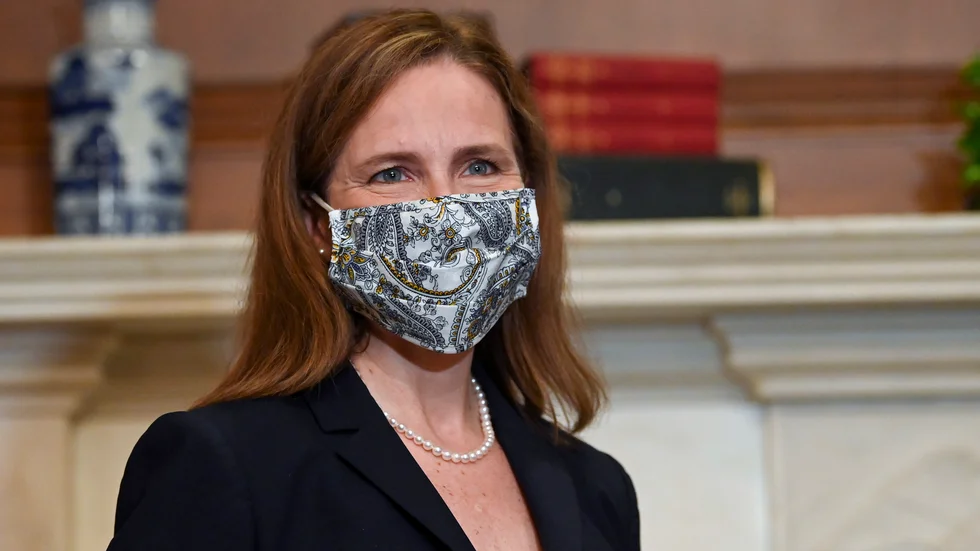 Amy Coney Barrett, är nominerad till USA:s Högsta domstol. Bild från onsdagen den 21 oktober.