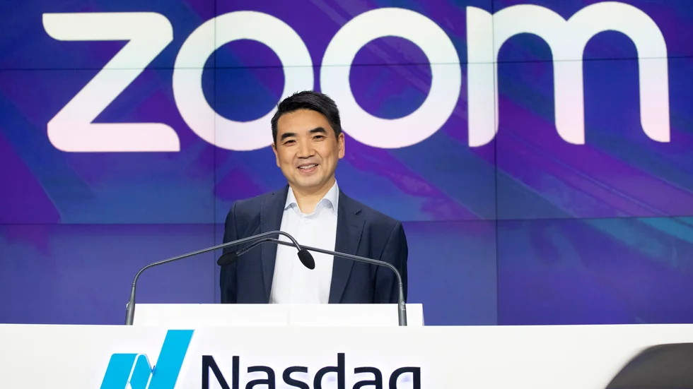 Zooms vd och grundare Eric Yuan i samband med att företaget börsnoterades i april 2019.