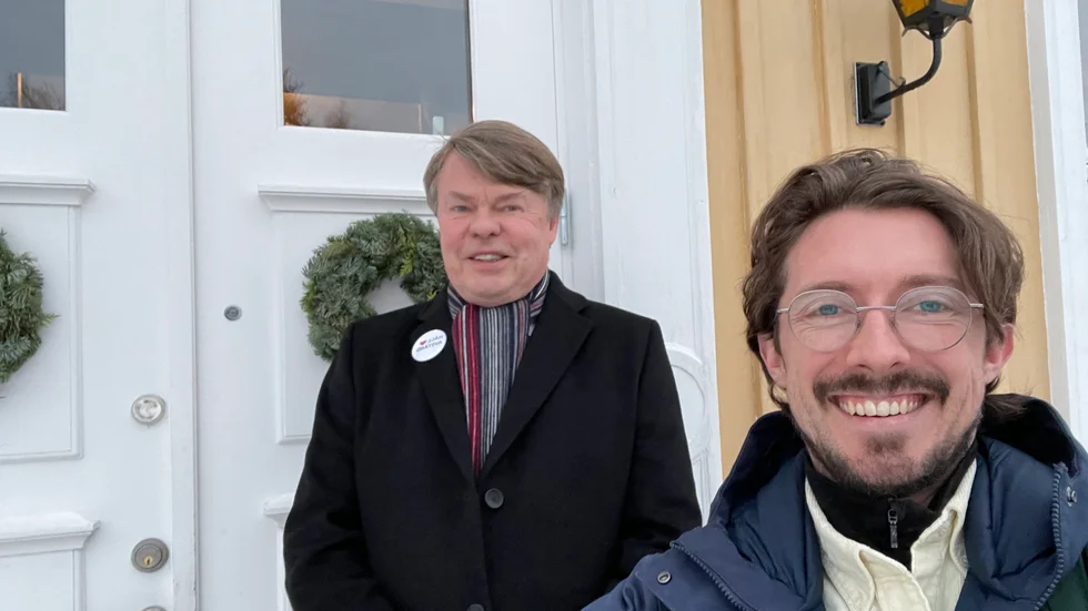På en reportageresa till Norrbotten intervjuade Leigh landshövdingen Björn O. Nilsson.