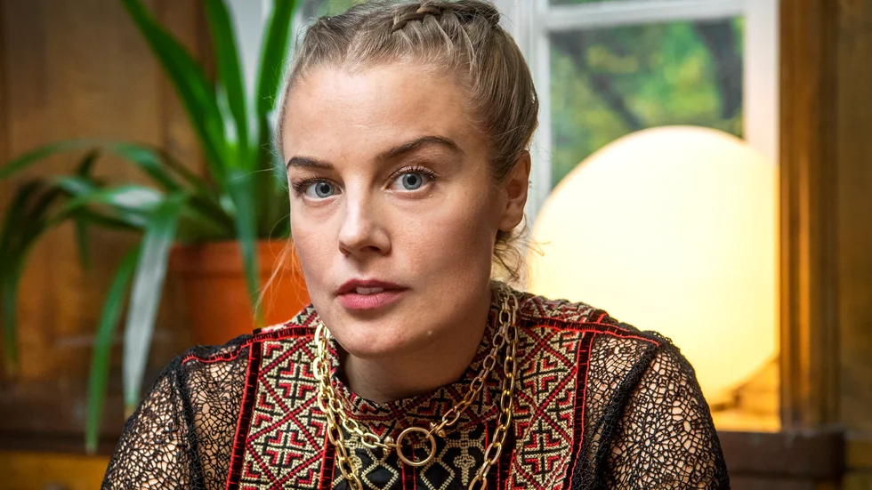 "Jag har aldrig fått så mycket respons för en roll. Det känns så roligt att serien har nåt ut så brett", säger Ida Engvoll. Arkivbild.
