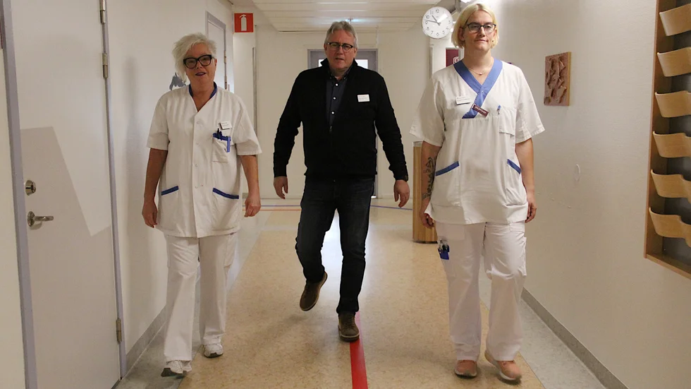 Ann-Sofie Mörk, Björn Gustafsson och Elisabeth Lunderbye vid Husläkarcentrum är väl förberedda inför årets vaccineringar mot säsongsinfluensa i samarbete med kommunen och Region Uppsala.