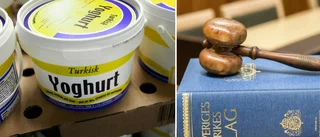 Kastade yoghurt på poliser – nu döms han