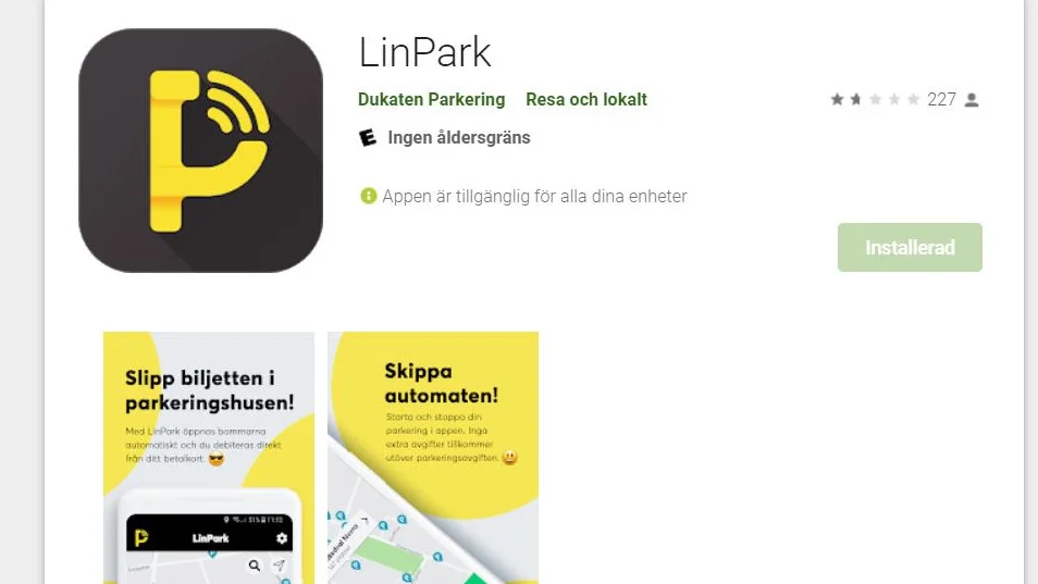 Varför det inte går att LinParks app hos appstore var på lördagskvällen inte utrett.