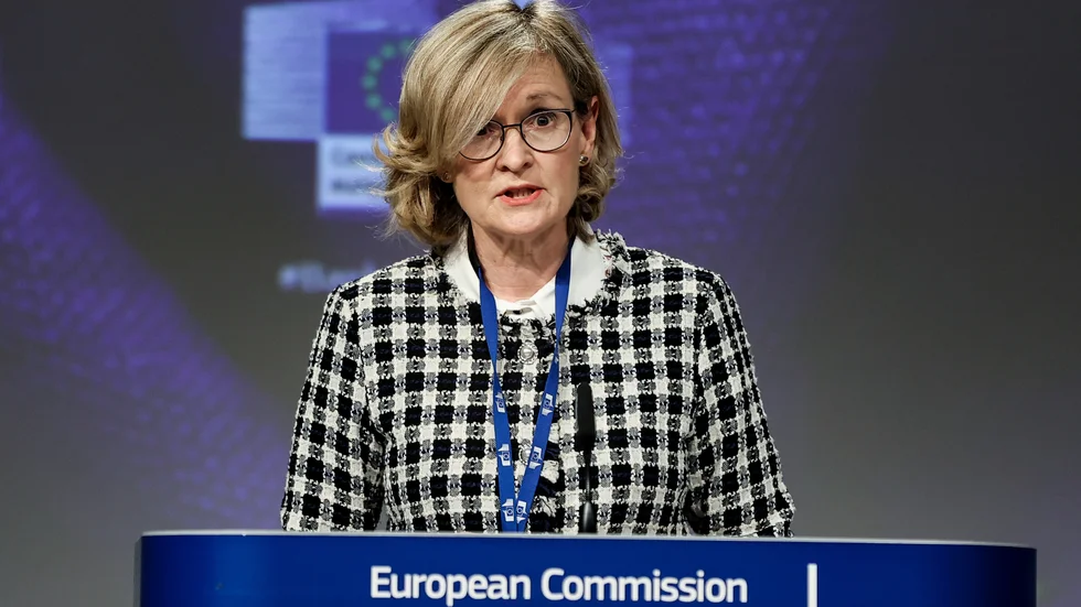 EU:s finansmarknadskommissionär Mairead McGuinness. Arkivfoto.