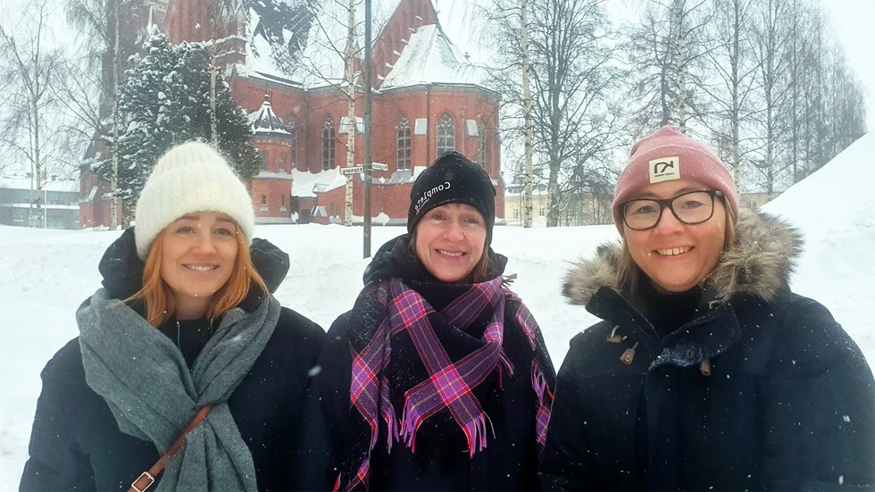 Fr vänster: Hanna Weinmar, Anna Lundqvist och Anna Engström. 