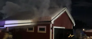I natt: Garagebrand i Frostkåge – fick omfattande skador