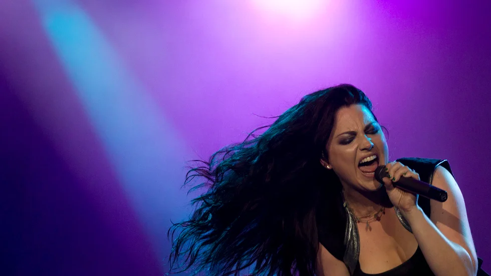 Evanescence med Amy Lee i spetsen släpper nytt. Arkivbild.