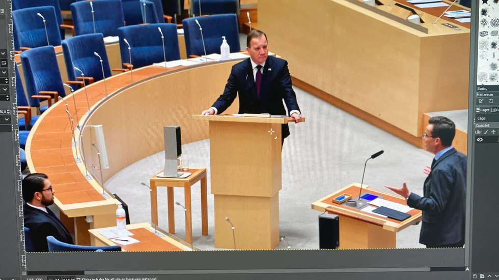 Tre partiledare. En riksdag. 70 procent. Det bör kunna användas till viktiga saker. Kan man tycka. 