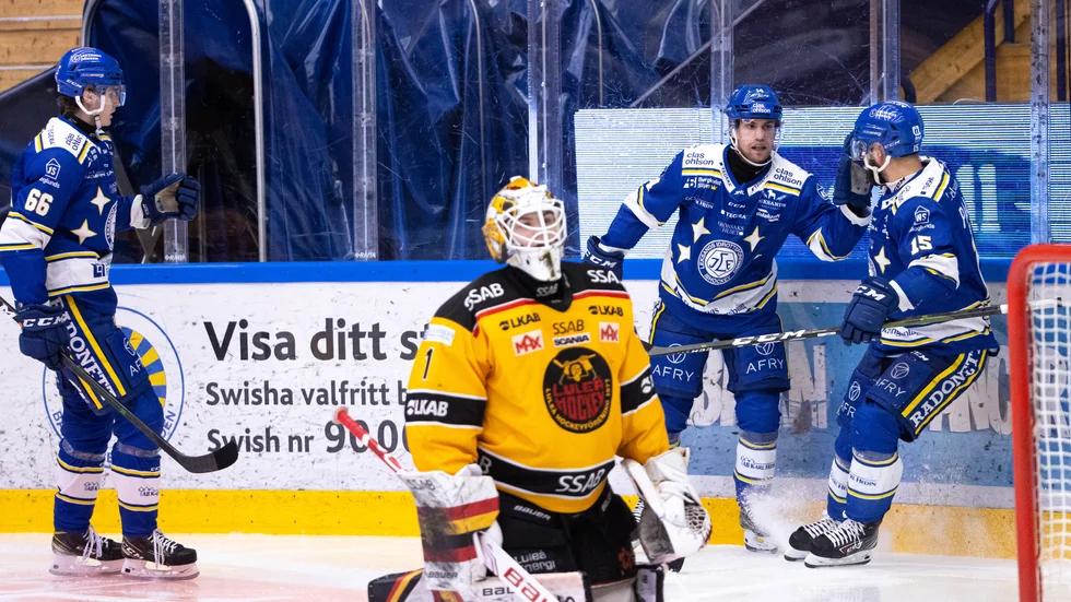 Jesper Wallstedt kunde bara konstatera att det blev förlust för Luleå Hockey.