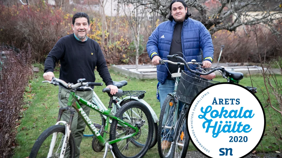 Marco Venegas och Jeremias Varas.Tillsammans är de nominerade till SN:s pris Årets lokala hjälte