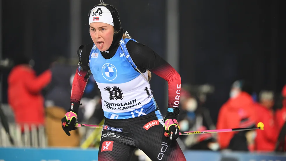 Norges Ingrid Tandrevold menar att hon blev störd av NRK:s expert som skrek på vallen.