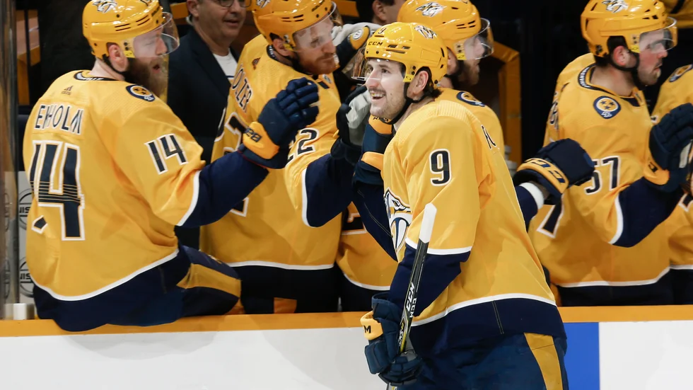 Filip Forsberg satte dit matchavgörande 2–1 i premiären mot Columbus.
