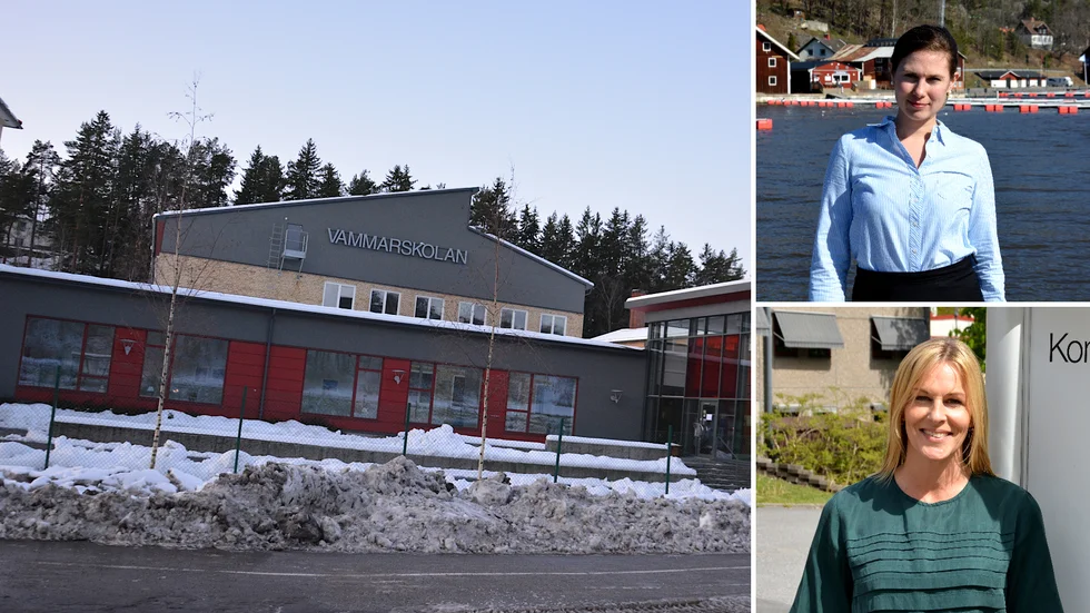 Jenny Elander Ek (C) och Caroline Hedvall, sektorchef för barn, utbildning och arbetsmarknad.