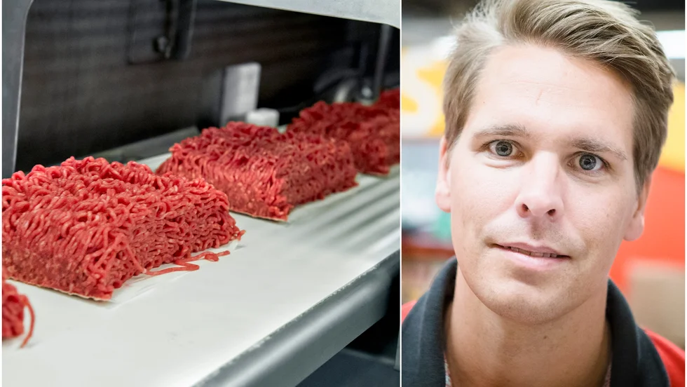 Det råder brist på svenskt nötkött i butikerna. Emil Remröd på Ica maxi säger att det är framför allt leveranserna av nötfärs som minskat.