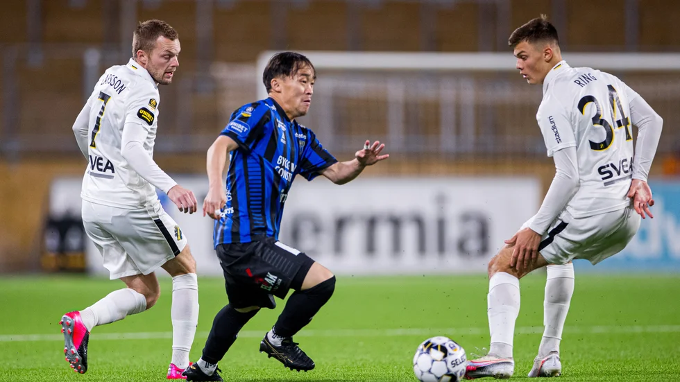 Yukiya Sugita i matchen mot AIK. 