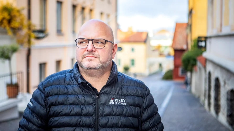 Magnus Olsson, verksamhetsledare för Visby Centrum.