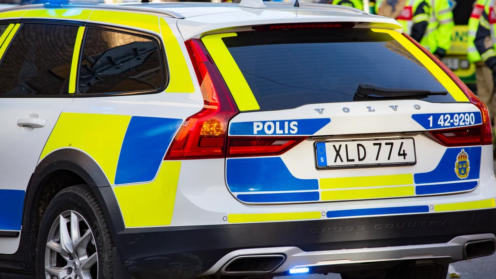 Polisen var på plats i Linden.