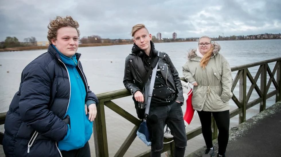 Fredrik Jardemyr, Simon Wolkert och Alice Ögren gillar lugnet under hösten.