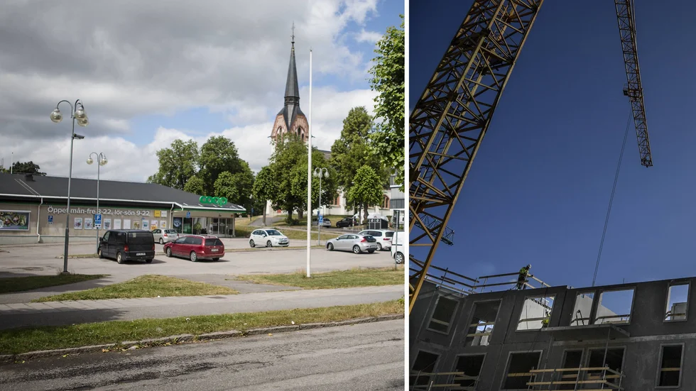 Fastighetsbolaget vill bygga bostäder på Norr, där Coop ligger idag.
